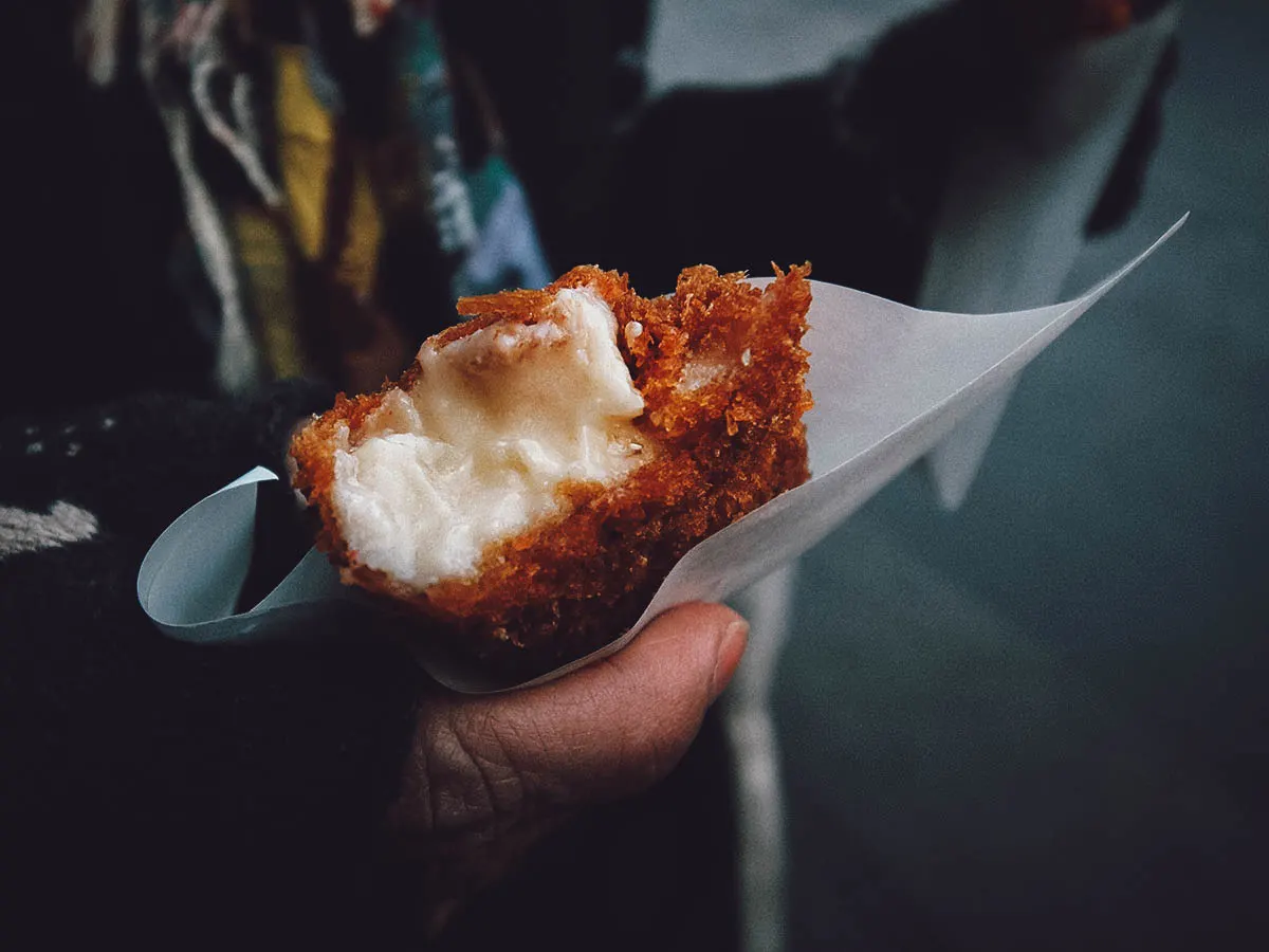 Japanese Street Food Korokke in Japan