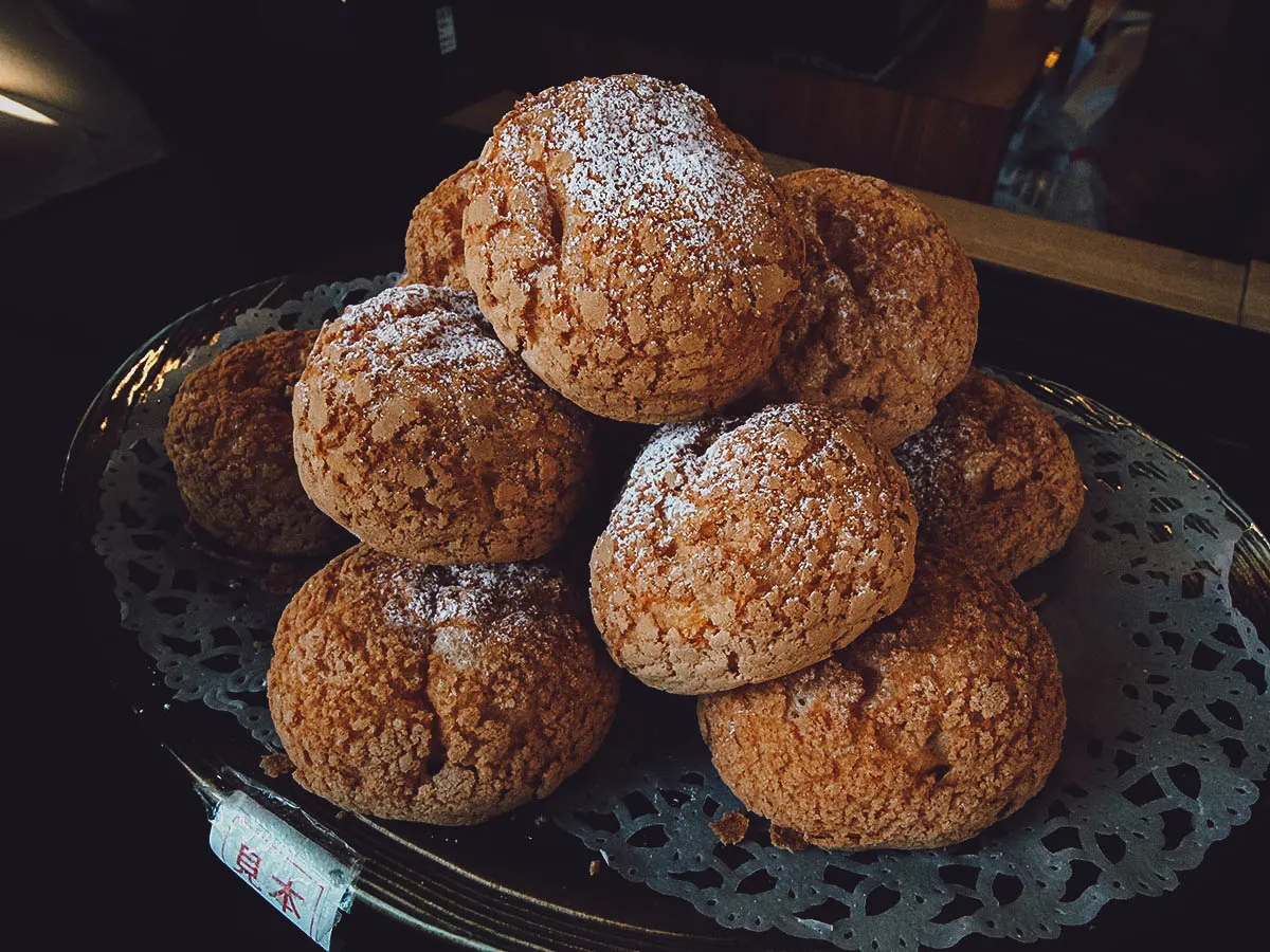 Japanese Street Food Shu cream in Japan