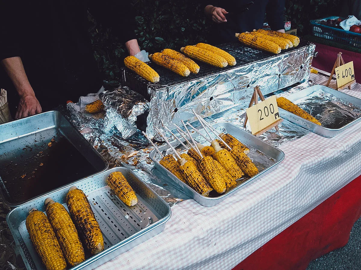 Japanese Street Food Tomorokoshi in Japan