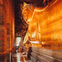 Reclining Buddha at Wat Pho in Bangkok, Thailand