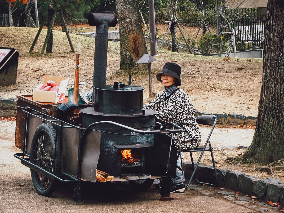 Yaki imo cart in Japan