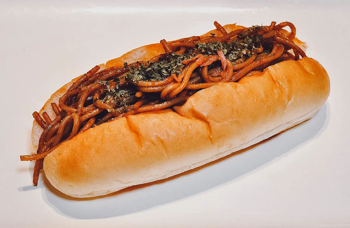 Japanese Street Food Yakisoba pan in Japan
