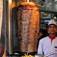 Doner kebab in Istanbul, Turkey