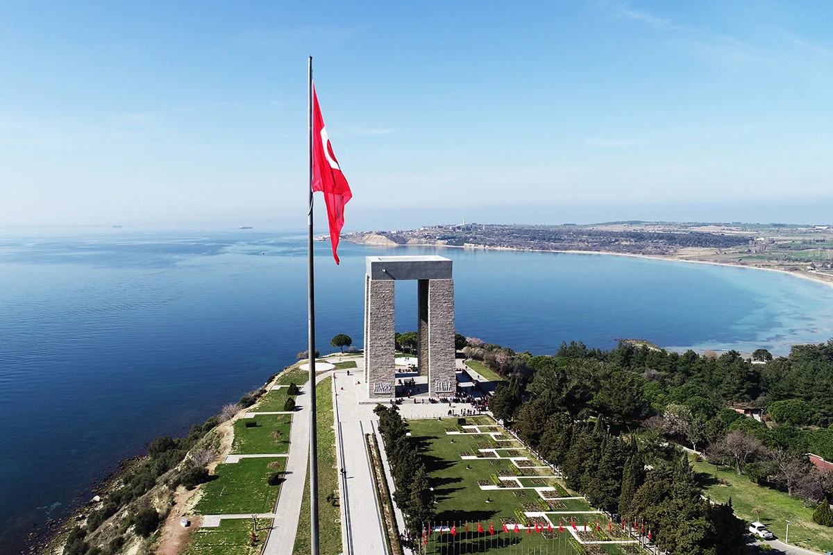 Canakkale Martyrs' Memorial in Turkey