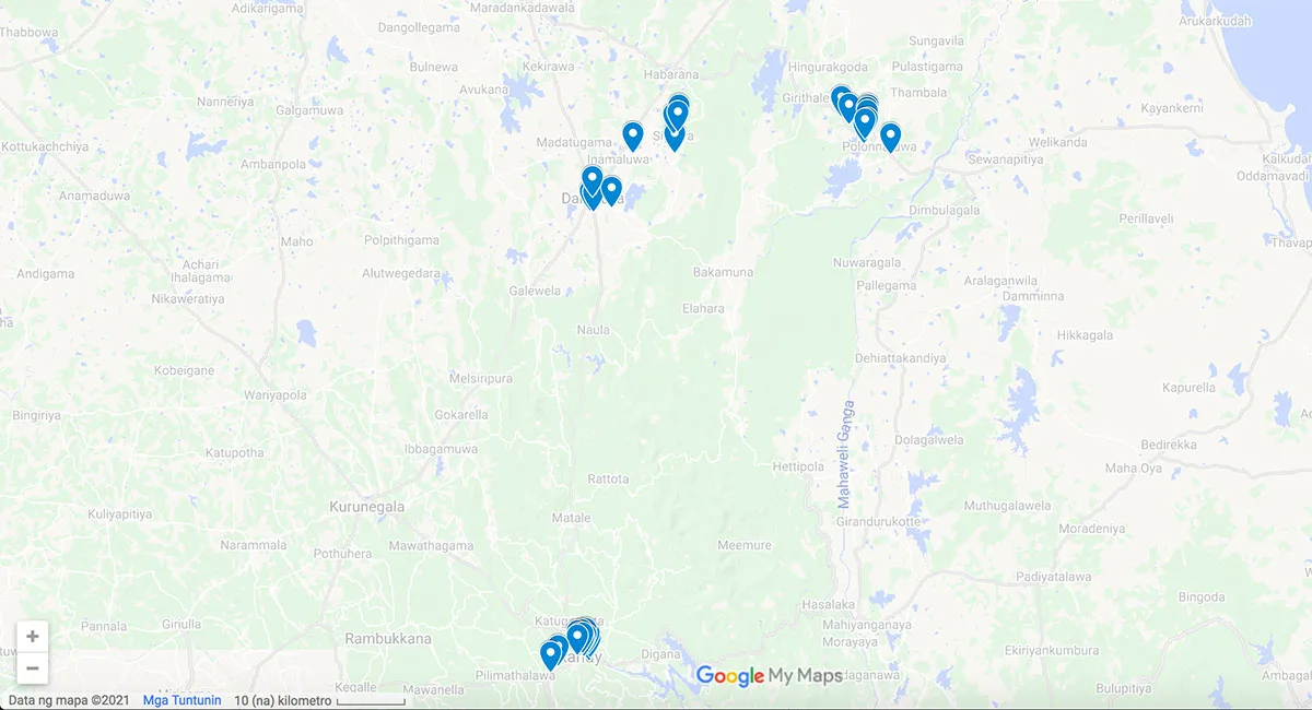 Points of Interest in Kandy Kandy attractions map
