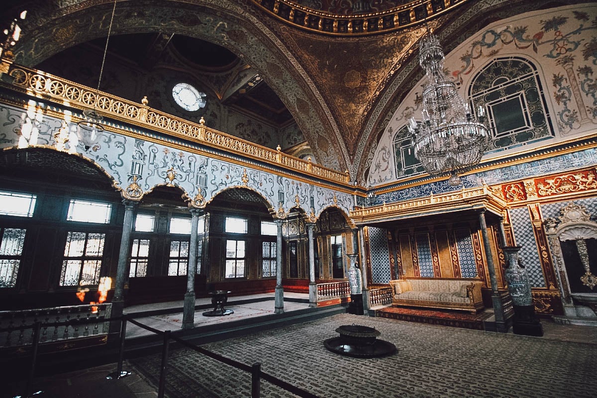 Inside the Harem at Topkapi Palace in Istanbul, Turkey