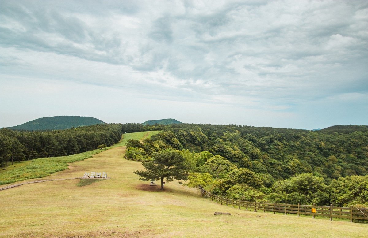 Sangumburi Crater on Jeju Island