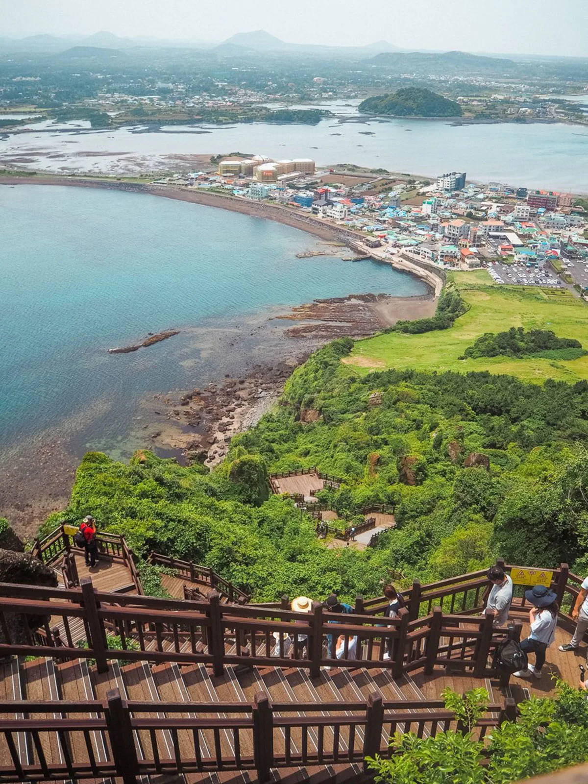 View from Seongsan Ilchubong on Jeju Island