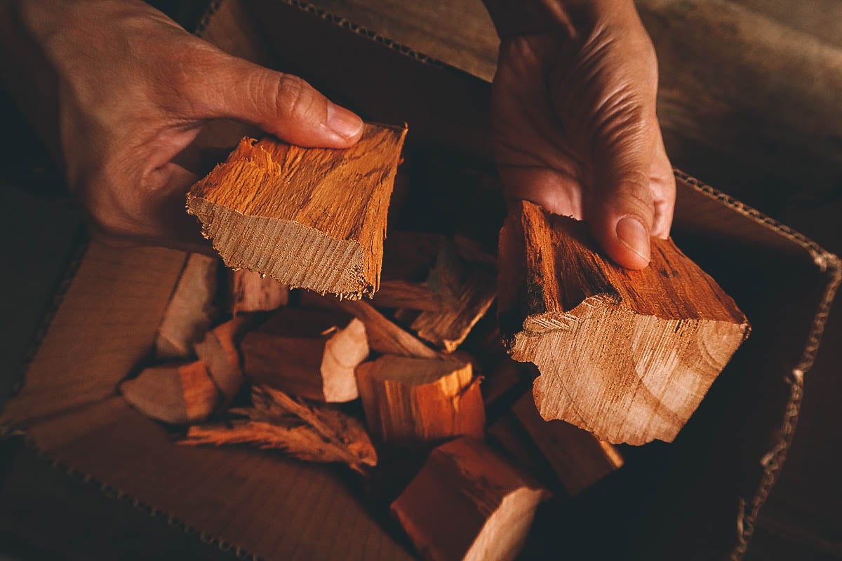 Pieces of firewood