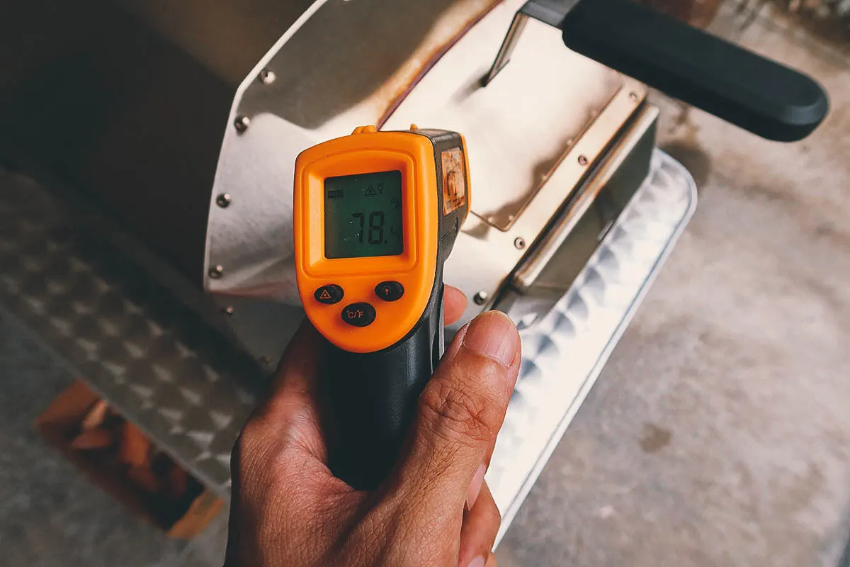 How to Use an Ooni Pizza Oven to Make Neapolitan-style Pizzas at Home Infrared thermometer