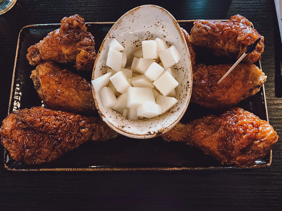 Korean-style chicken wings