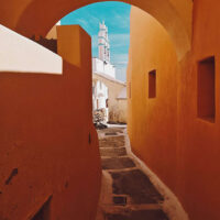 Alleyway in Emporio, Santorini