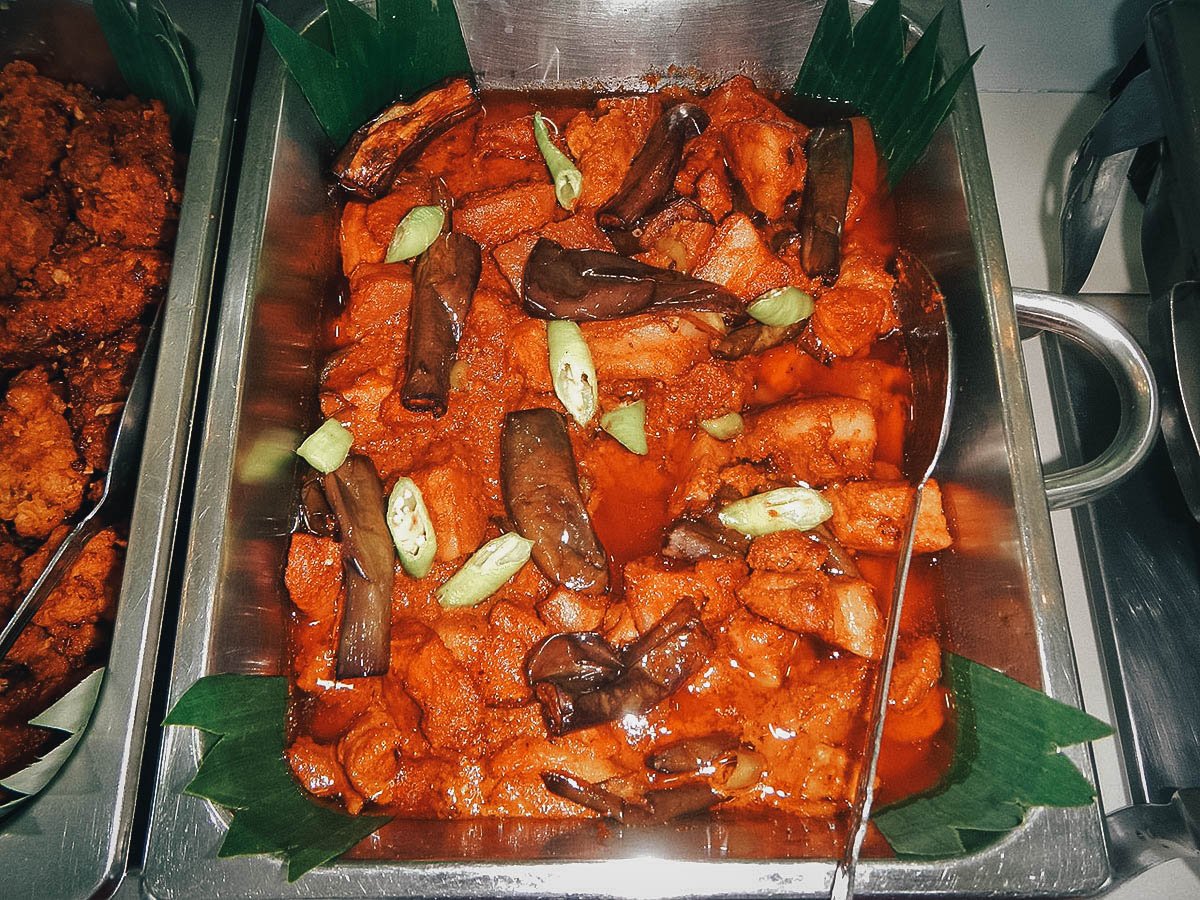 Binagoongan, a popular dish made with fermented shrimp paste