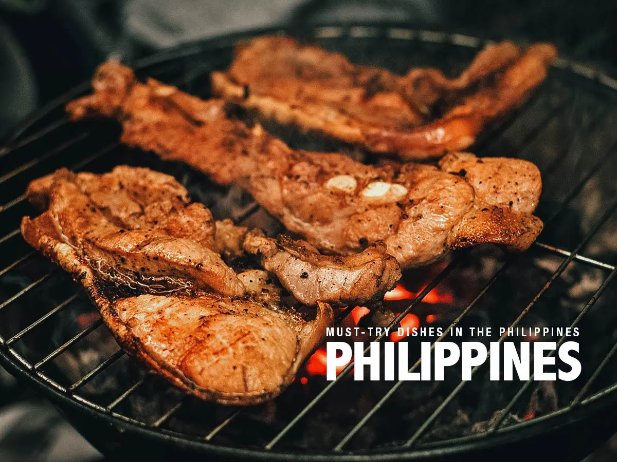 Grilling pork liempo