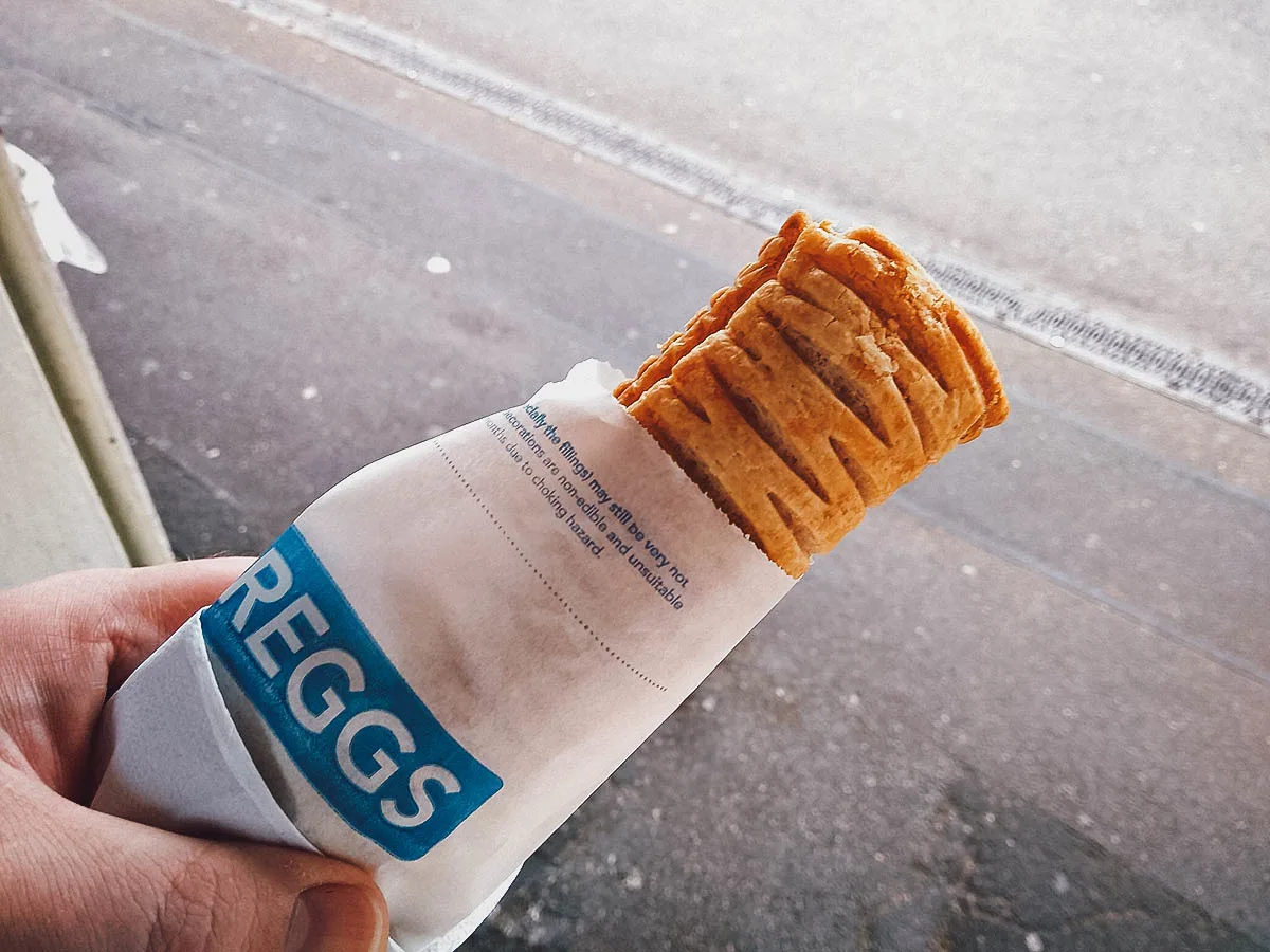 London Food Guide Greggs sausage roll