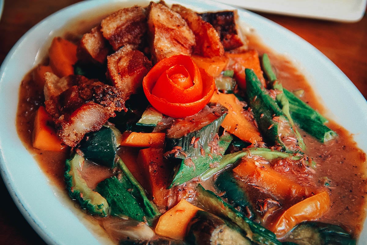 Pinakbet, one of the most poopular Filipino dishes