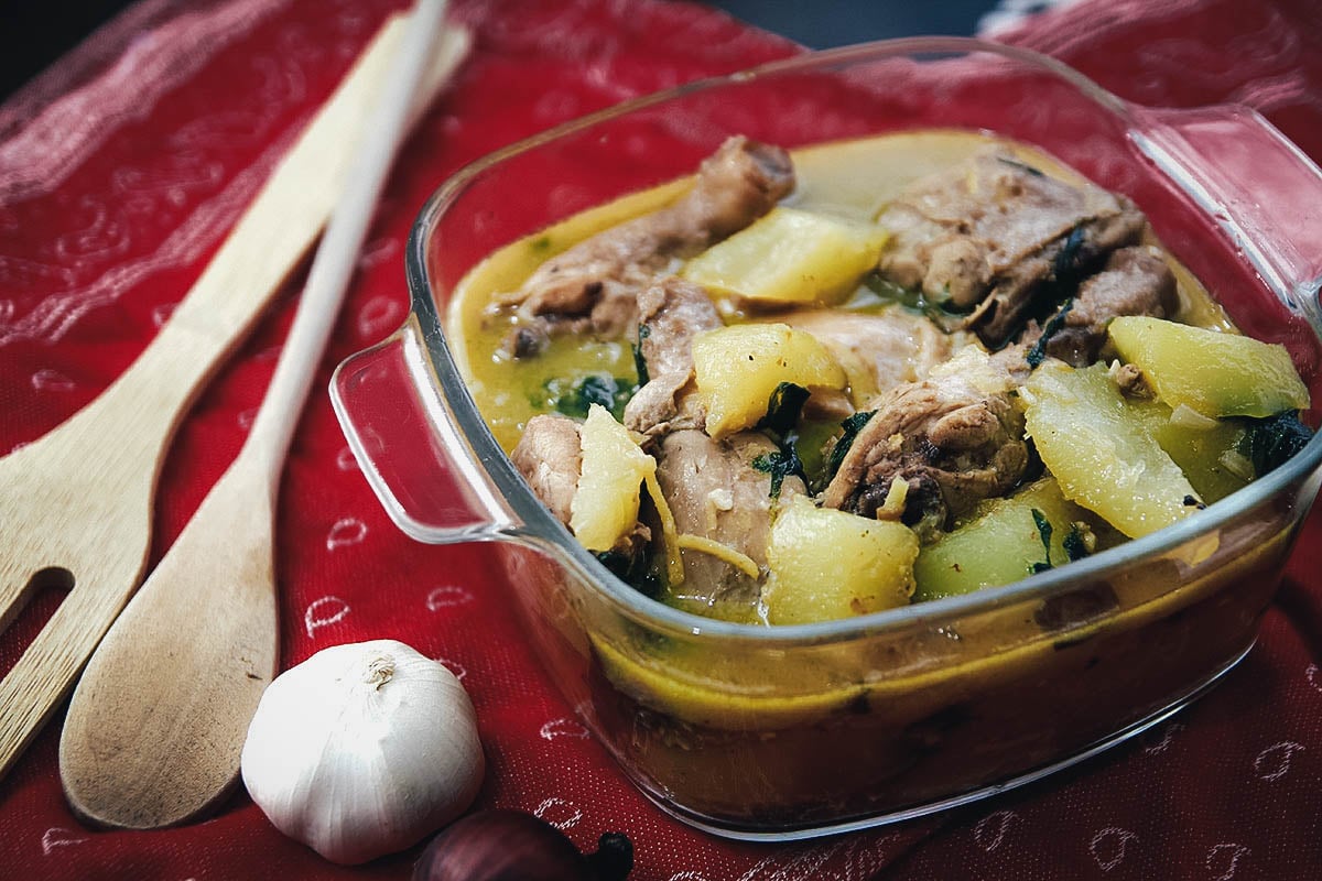 Tinola, a popular chicken soup dish in the Philippines