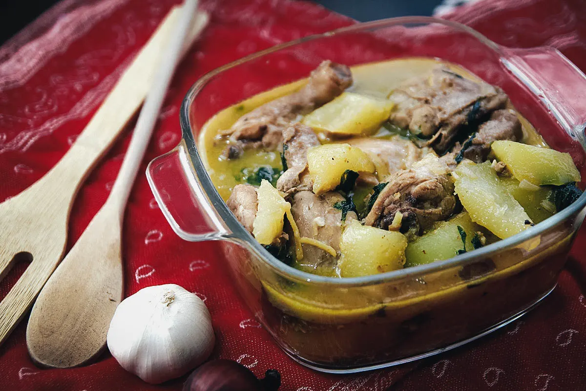 Filipino Food Guide Tinola, a popular chicken soup dish in the Philippines