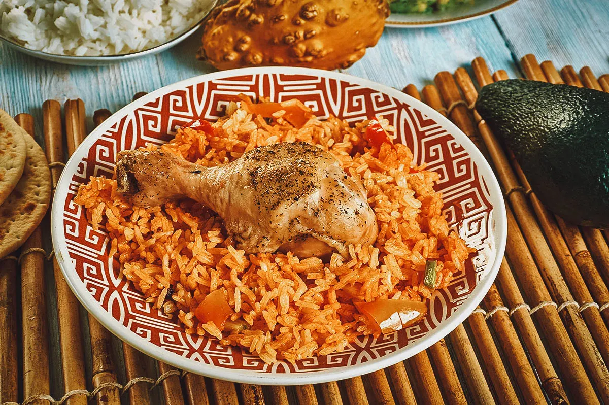 Kenyan Food Pilau, the Kenyan version of jollof rice
