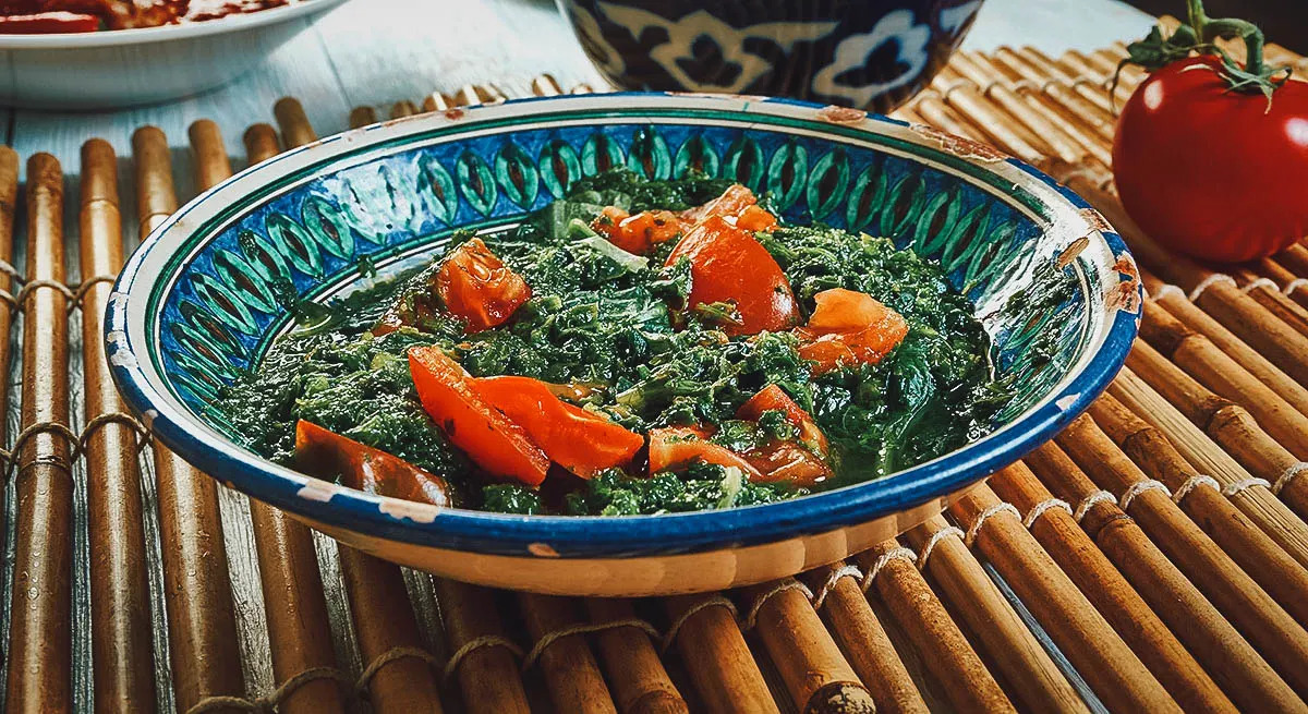 Kenyan Food Sukuma wiki, a popular Kenyan vegetable dish
