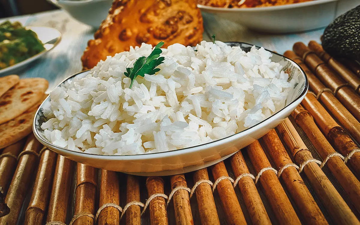 Wali wa nazi, a Kenyan coconut rice dish