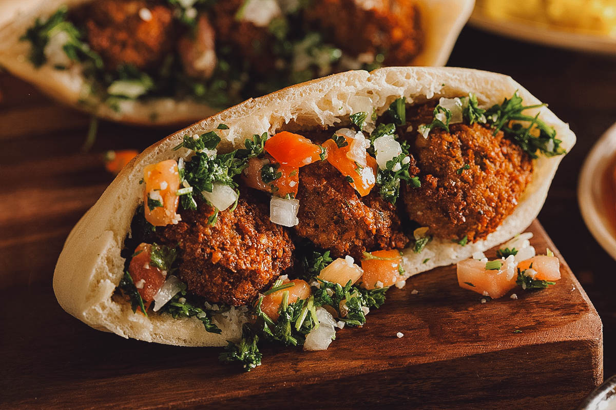 Falafel in pita