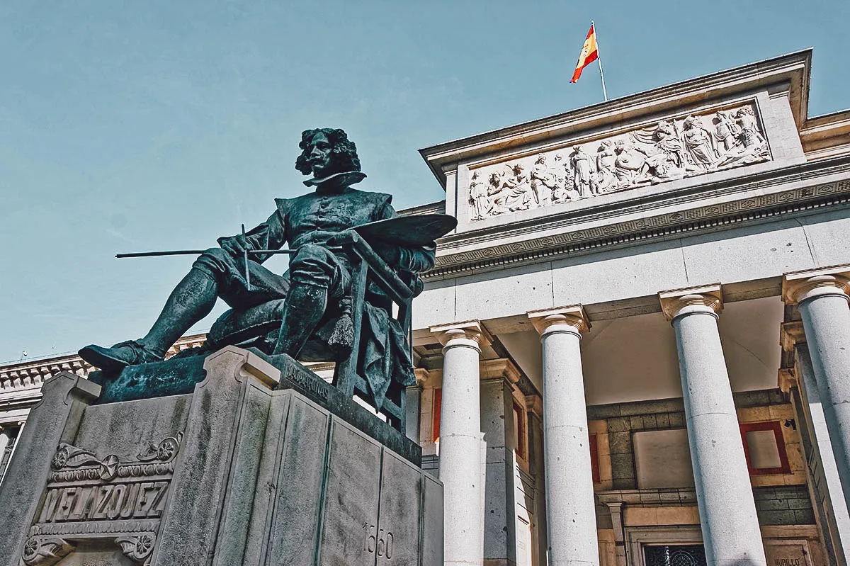 Madrid Travel Guide in Photos: Statue of Diego Velasquez in front of the Prado Museum