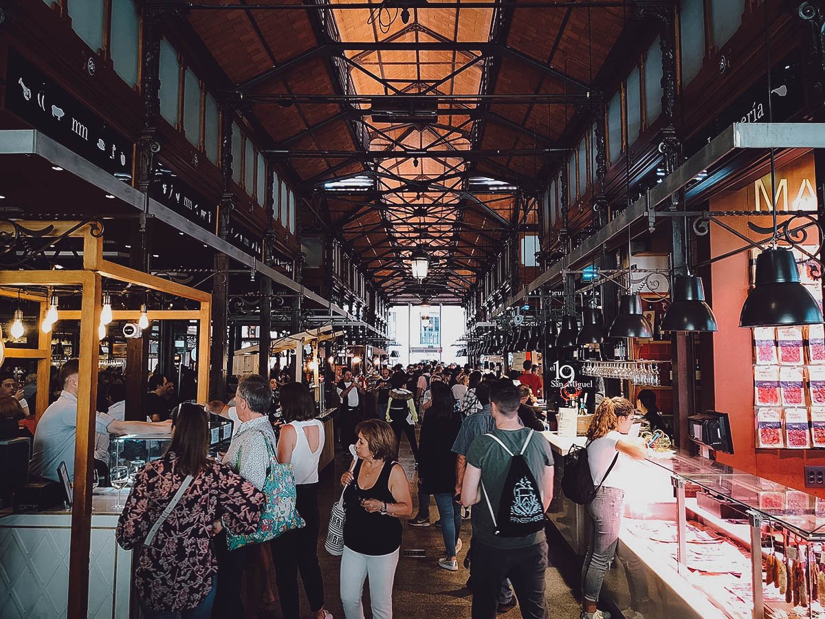 Madrid Travel Guide in Photos: Inside Mercado de San Miguel or San Miguel Market in Madrid, Spain