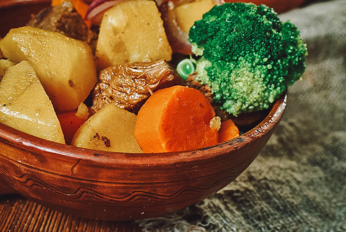 Norwegian Food Bidos, Norwegian stew made with reindeer meat