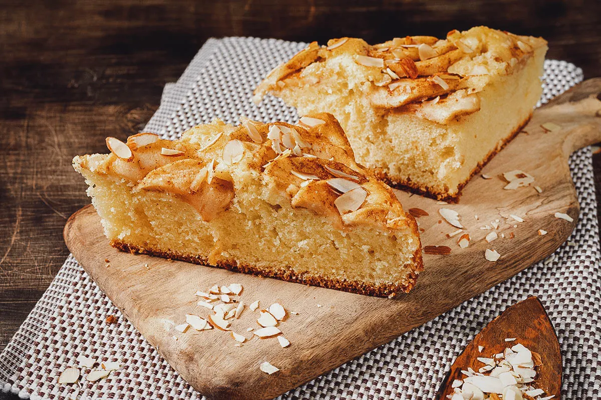 Norwegian Food Eplepai or Norwegian apple pie