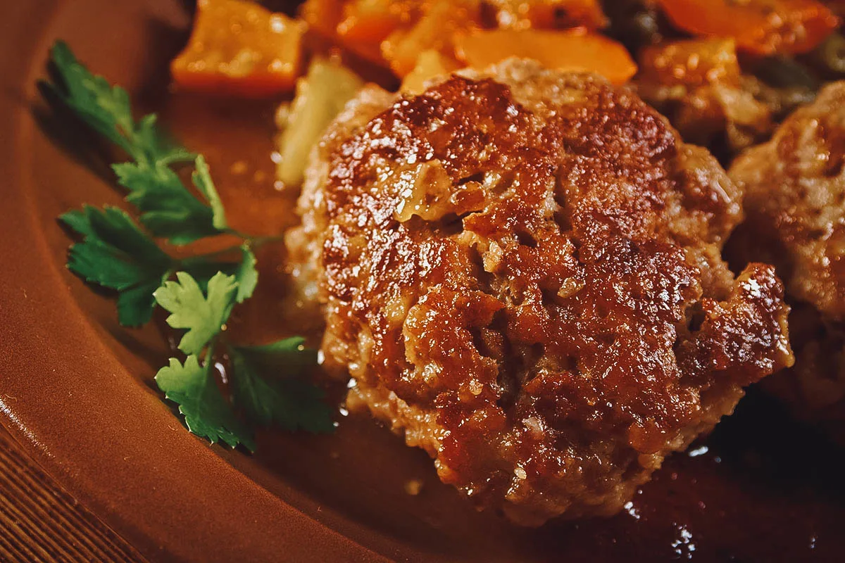 Norwegian Food Kjøttboller or Norwegian meatballs