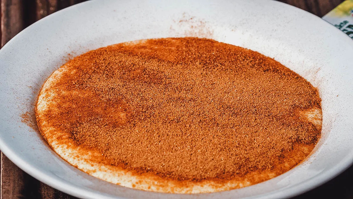 Norwegian Food Rømmegrøt or Norwegian sour cream porridge