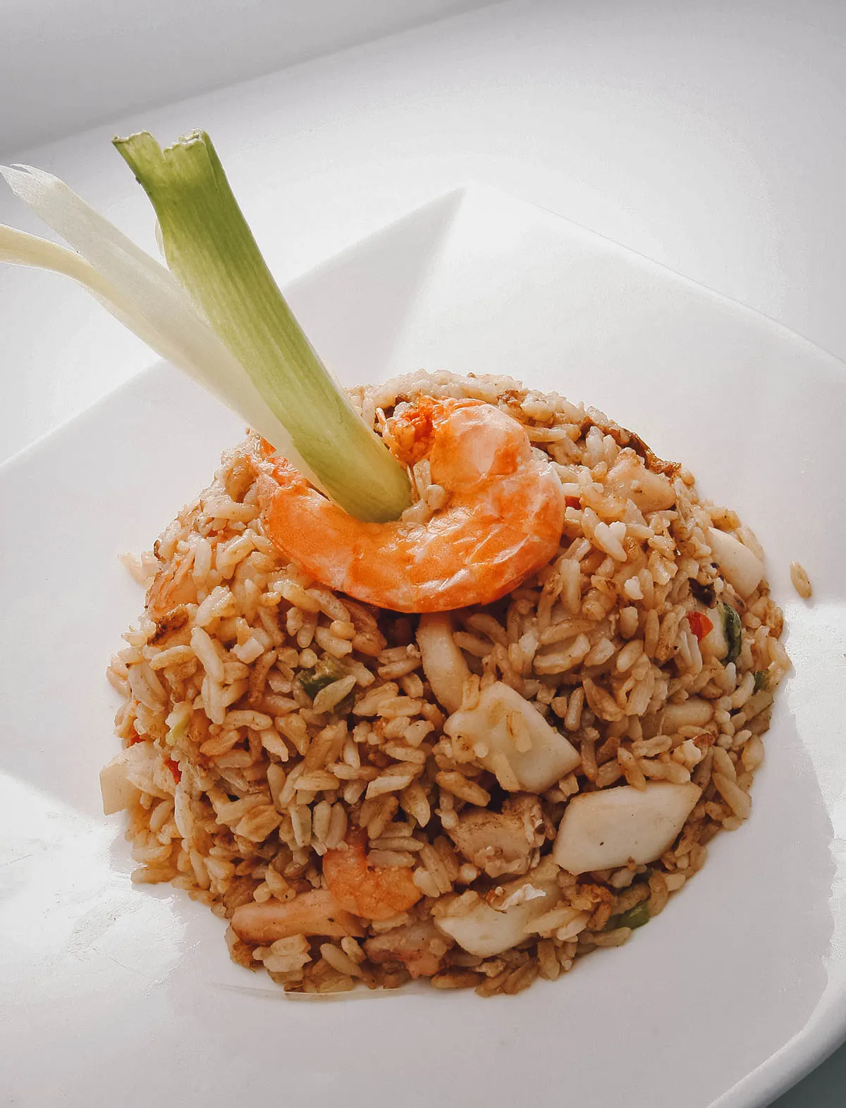 Peruvian Food Arroz Chaufa Peruano, one of the most popular Chinese-Peruvian foods