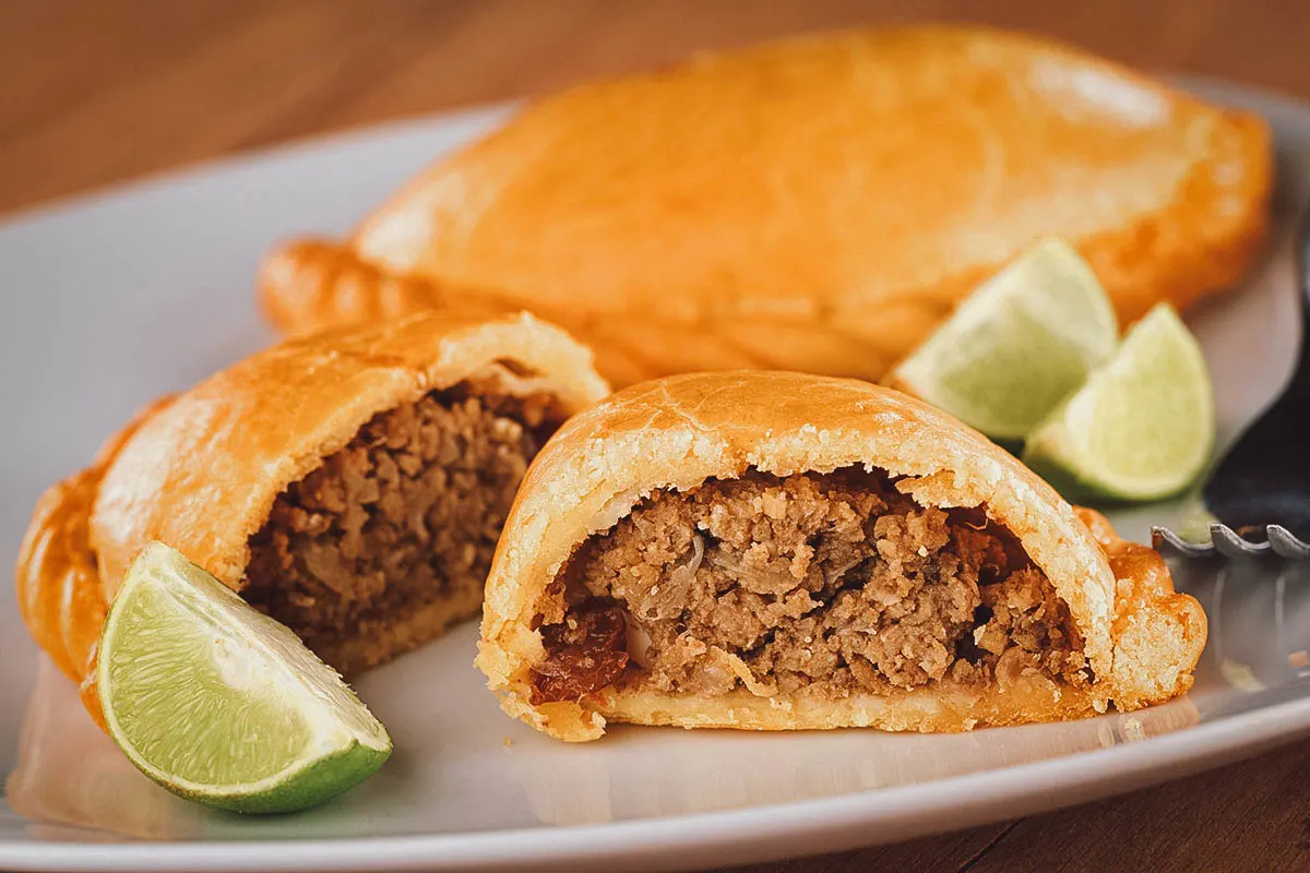 Peruvian Food Empanada, one of the most well-known Peruvian foods