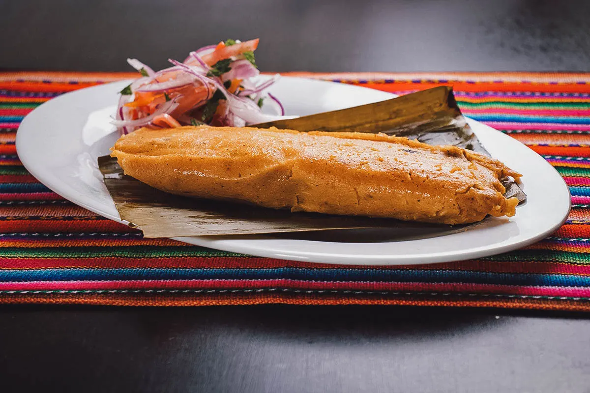 Peruvian Food Tamales, an ancient Mesomaerican dish in Peru