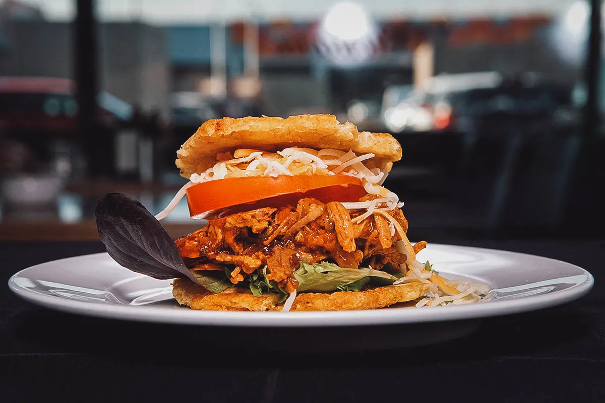 Venezuelan Food Patacon with fillings
