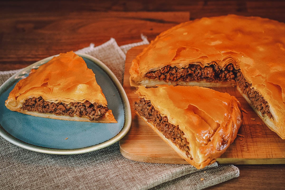Byrek, one of the most popular Albanian foods