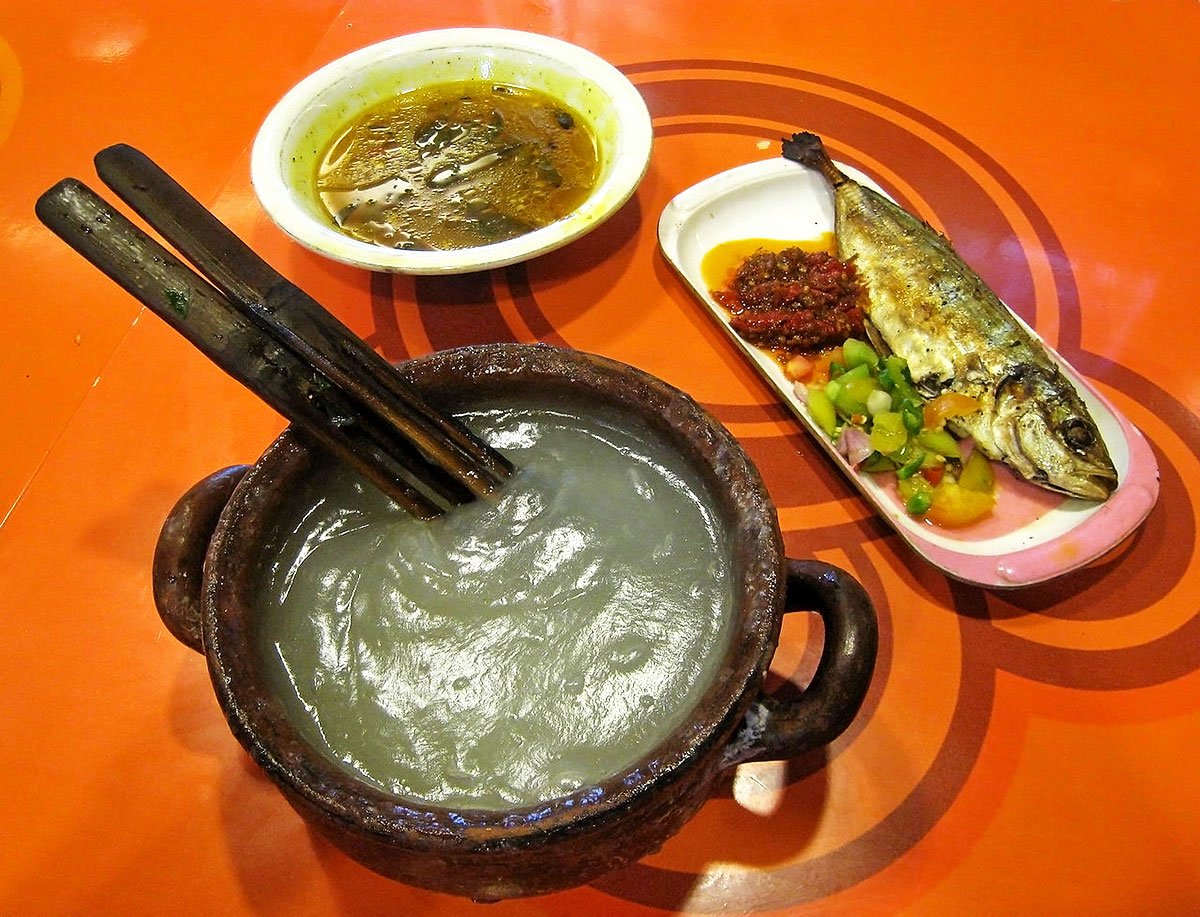 Ambuyat with other dishes