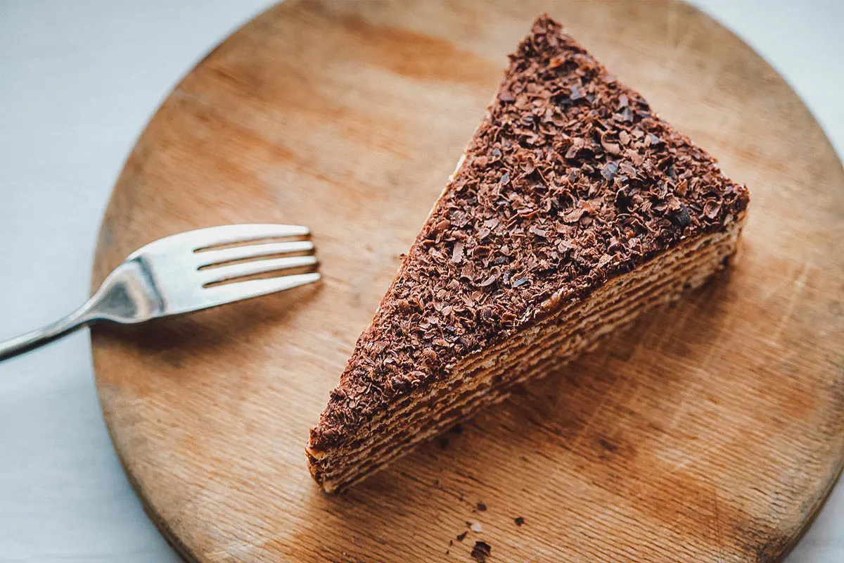 Armenian Food Slice of mikado cake