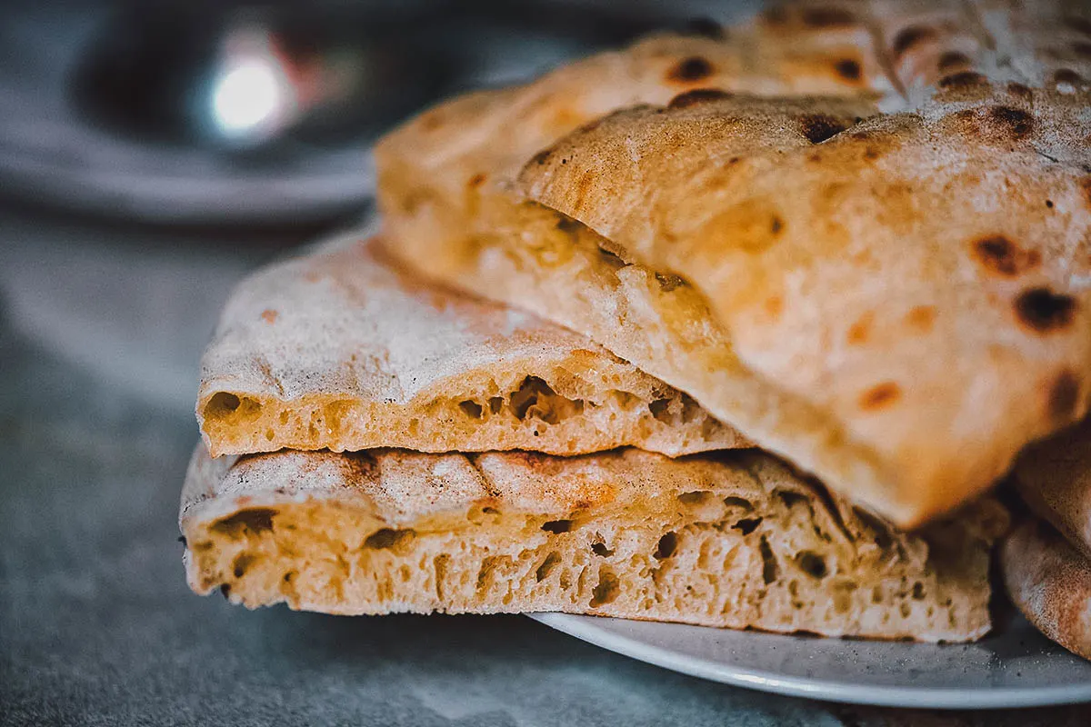 Bosnian Food Stack of lepinja