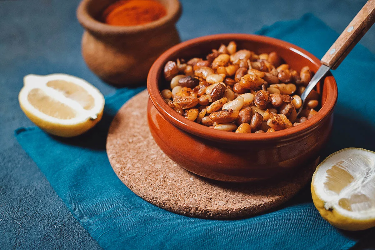 Bosnian Food Prebranac with lemon