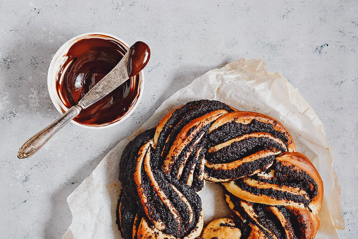 Kringel, a type of Estonian pastry made from braided bread