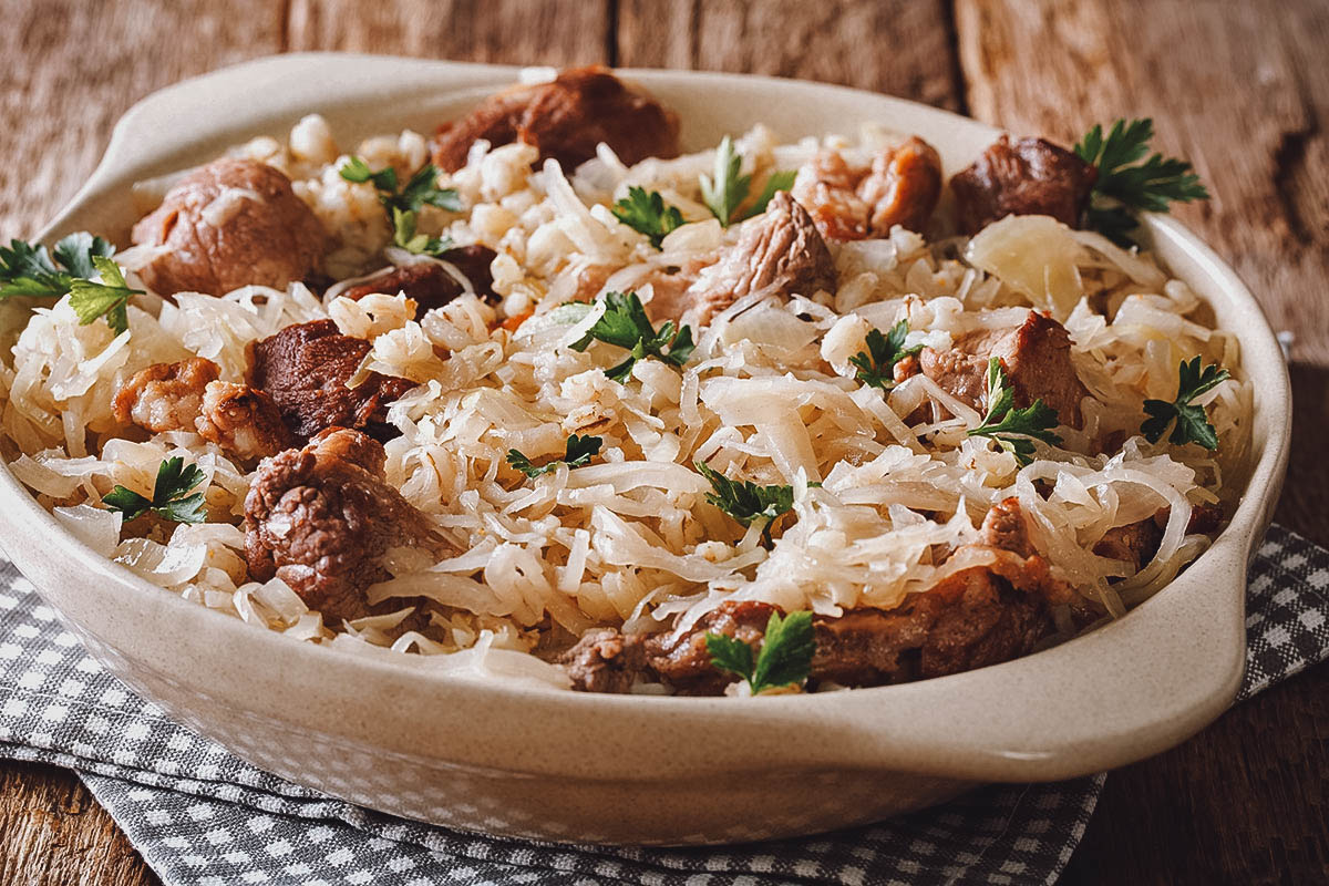 Mulgikapsad, a traditional Estonian food made with barley and cabbage