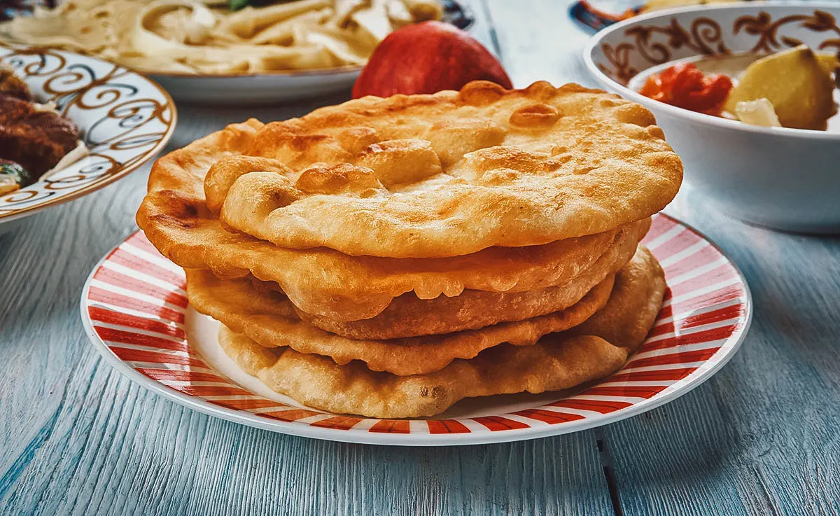Kazakh Food Shelpek
