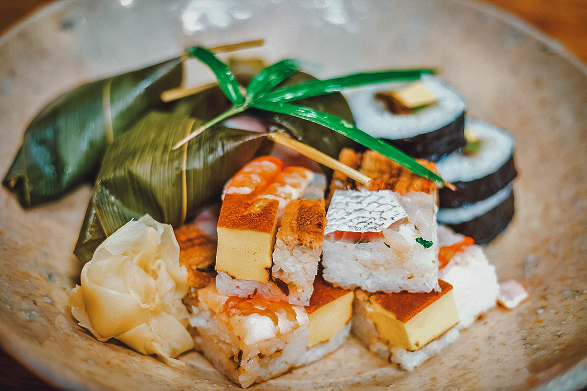 Hakozushi, one of the rarer sushi types in Japan