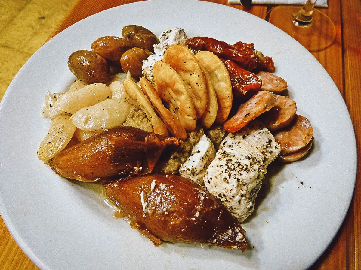 Maltese Food Platt malti or Maltese platter