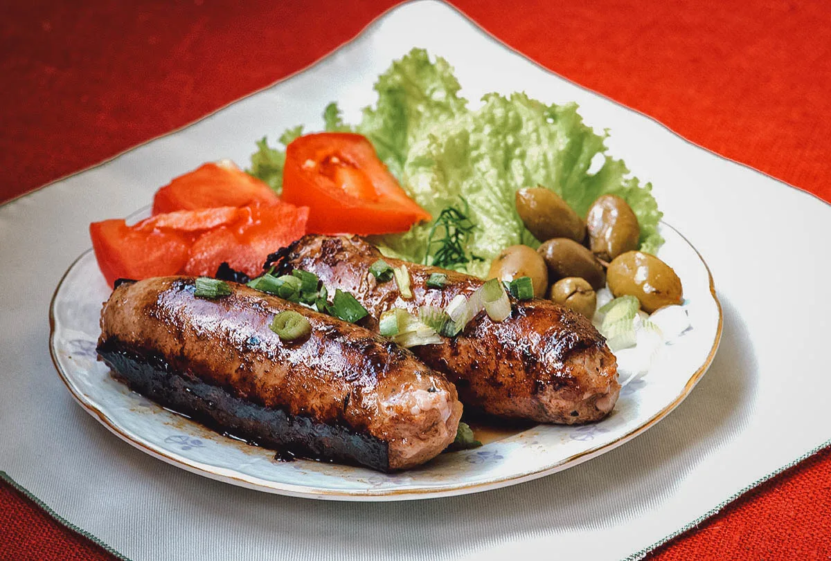 Maltese Food Zalzett tal-malti or Matese sausages