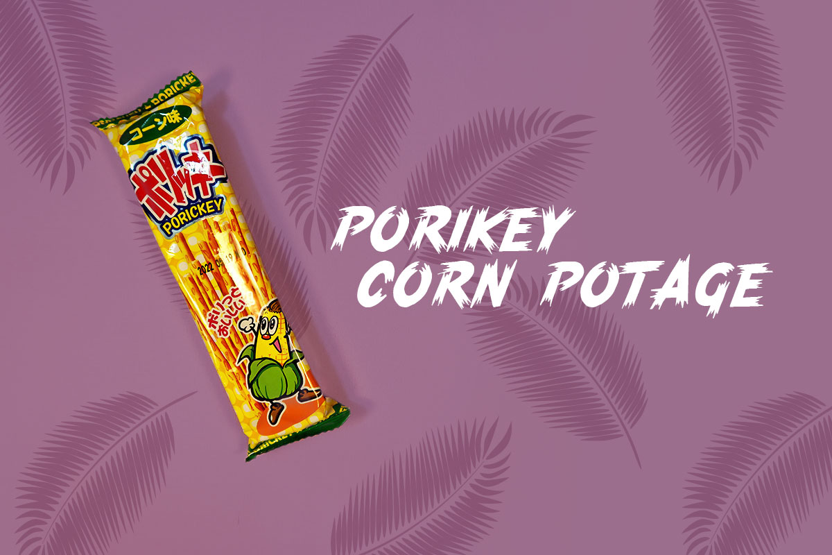 TokyoTreat box contents: Porikey Corn Potage, a fun Japanese snack