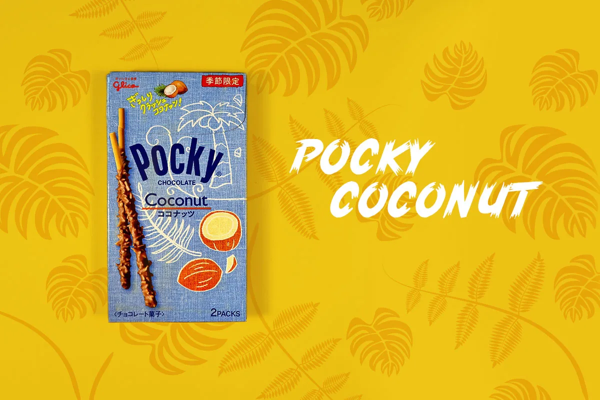 TokyoTreat box contents: Pocky Coconut, a famous Japanese snack