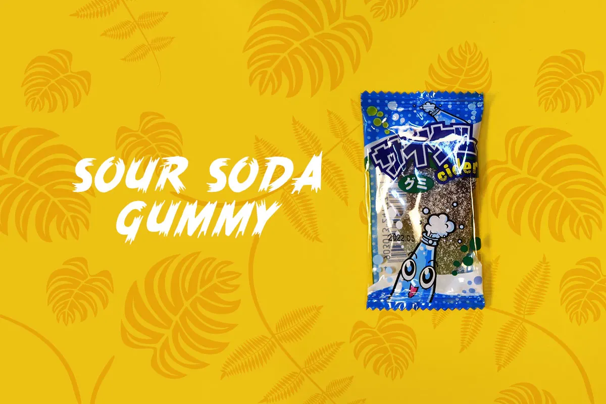 TokyoTreat box contents: Sour Soda Gummy